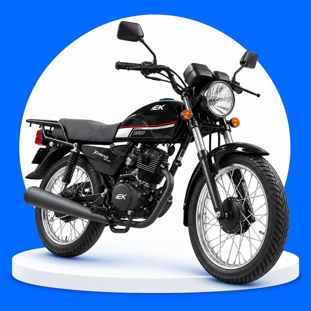 Vista ilustrativa de una moto EK Xpress 150 Lite